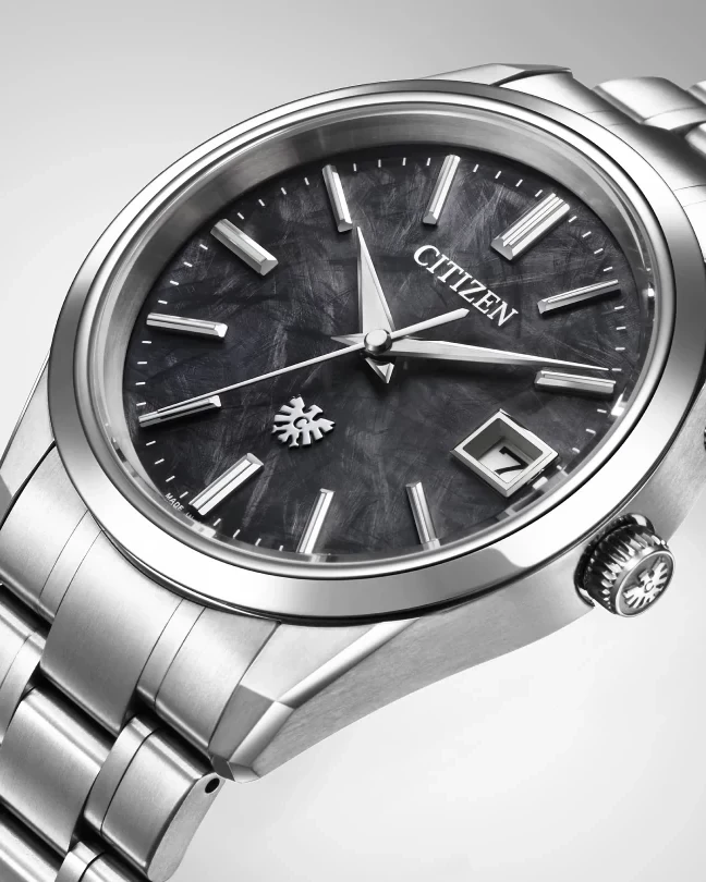 The CITIZEN Black Dial Super Titanium Bracelet AQ4100-57E | CITIZEN